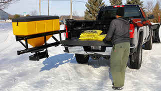 SOLD OUT New SnowEx SP 1075X 1 Model, Tailgate Steel frame, Poly Hopper Spreader, Tailgate